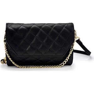 MOSZ Dames Tassen / Telefoontasje / Handtas - Leer - Kris - Black