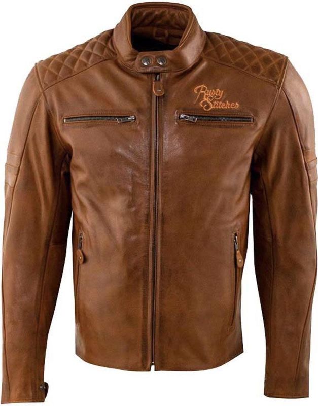 Rusty Stitches Jari V2 - Lederen Motorfiets Jas