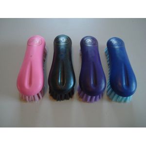 HB soft touch harde borstel anatomisch - blauw