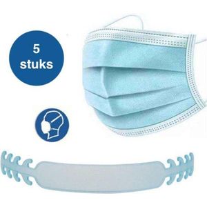 5 X Mondkapje klem – Mondmasker clip – Mask houder – Gezicht bescherming – Kinderen en Volwassenen