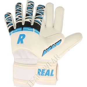 Real Star Keepershandschoenen Heren - Wit / Blauw / Zwart | Maat: 10,5