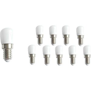 Spectrum - Voordeelpak 10 Stuks- E14 LED lampen - Type T26 - 2W vervangt 16W - Voordeelpak 10 stuks - 3000K - warm wit licht