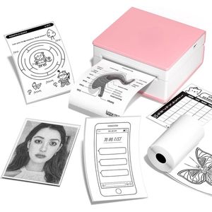 Equivera Mini Printer - Pocket Printers - Draagbare Printer - Mobiele Printer - fotoprinter