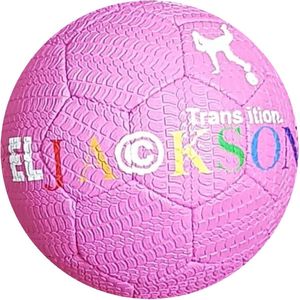 EL JACKSON BALL FLOWER PINK STRAAT BAL - FREESTYLE VOETBAL - STREET BALL - STRAATVOETBAL - ULTIEME GRIP BAL