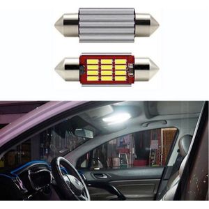 C5W 34mm LED Auto lamp / 2 stuks Festoon LED / 34mm / Interieur lamp / Leeslamp / Interieur auto / Buislamp / Dakhemel verlichting / Kofferbak lamp / Instapverlichting led / Canbus / Voetverlichting / Storingsvrij / Kleur 6000K (Wit) / 12V / 2 stuks