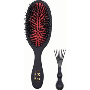 IMZI Hair Matte Black Spa Brush Small - Anti Klit en Extra Glans