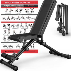 Fitnessbank - Halterbank - Verstelbaar - Fitness Bank - Fitness Bench - Hometrainer