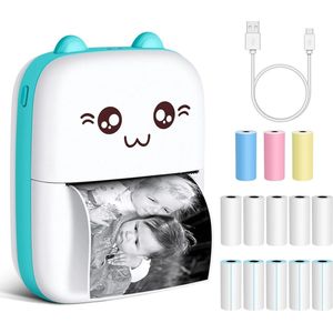 Equivera Mini Printer - Starterpack - Pocket Printers - Draagbare Printer - Mobiele Printer - fotoprinter