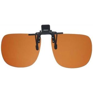 Revex POL4800 - Clip on zonnebril - Bruin - Bril opklapbaar