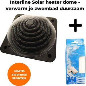 Interline Solar heater bol 5L - Zwembad verwarming solar - Geschikt voor zwembaden tot 7000L - Meerdere aansluiten voor groter zwembad