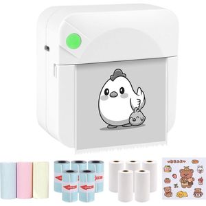 Equivera Mini Printer - Starterpack - Pocket Printers - Draagbare Printer - Mobiele Printer - fotoprinter