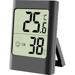 Temparatuurmeter Binnen - Thermometer Binnen - Luchtvochtigheidsmeter - Hygrometer - Weerstation Binnen