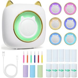 Equivera Mini Printer - Pocket Printers - Draagbare Printer - Mobiele Printer - fotoprinter