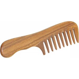 Frazimashop- Handgemaakte Grove Kam van Sandelhout – Luxe Houten Kam voor Alle Haartypen, Waves & Pruiken-Haarverzorging – Antistatisch & Natuurlijk – Hoofdmassage Kam