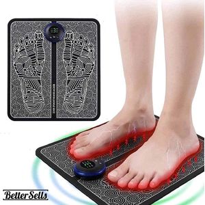 BetterSells® - Bloedcirculatie Apparaat - Voetmassage Apparaat - stimuleert bloedsomloop voor voeten -EMS - Acupressuur Verbetering Bloedsomloop - Kuiten Trainer - Voet Massage - EMS Trainer - Draadloos - Compact-usb voetmassagemat