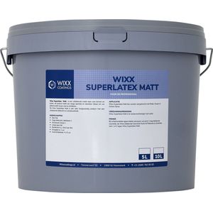 Wixx Superlatex Matt binnen en buiten - 10L - RAL 9010 Zuiverwit