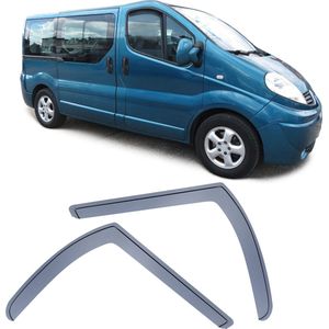Zijwindscherm Smoke Passend Voor Renault Trafic JL vanaf 2001 t/m 2014 Zijwindschermen Zijwind Regen