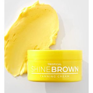 BYROKKO - Shine brown Tropical - Super actieve cremé voor maximale kleur - 150ML - Zonnebankcremé - Zonnecremé