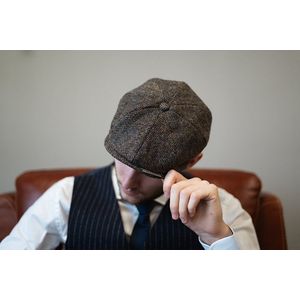 Arran 8-delige Harris Tweed cap Grijs | Heather Hatsize: L (59-60cm)