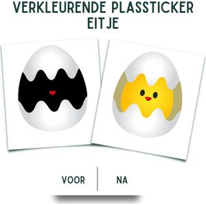 3 Verkleurende Plasstickers Eitje - Toiletstickers voor Kinderen - Houd je WC schoon met deze Toiletstickers - Zindelijkheidstraining Leuker - Snel Zindelijk met Plasstickers - Op het Potje - Zindelijkheidstraining Kind - Cadeautjes tot 10 euro