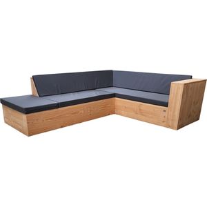 Wood4you - Loungeset 7 douglashout - incl kussens - 200cm - 250cm