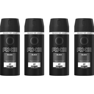 AXE Black - Deodorant / Bodyspray - Voordeelverpakking 4 x 150 ML