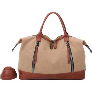 Ines Delaure - Weekendtas - Weekender - Reistas - Sporttas - 35 liter - Camel