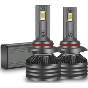 HIR2 9012 LED lamp (set 2 stuks) Pro Active | CANbus EMC CHip 30000 Lumen 6500k Ultra-bright Helder Wit 98 Watt Motor / Auto / Scooter / Dimlicht / Grootlicht / Mistlicht Koplampen / Plug and Play / HIR2 9012 55W vervanger