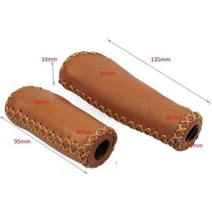 Handvatten Fiets Caramel Brown Gripps, design lang en kort model fietsen voor draaiversnellingen, fietshandvatten