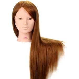 Equivera Oefenhoofd Kappershoofd - Oefenpop Kapper - Oefenhoofd Echt Haar - Human Hair - Oefenhoofd