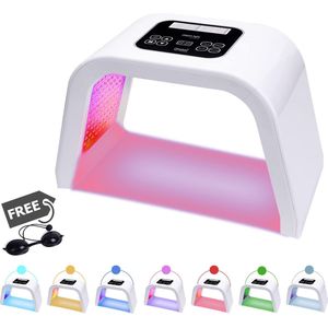 LUVIQ LED Lichttherapielamp - Gezichtsmasker - 7 in 1 Huidverzorging