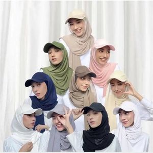 Hijab Pet - Hijab - Pet - Afstelbaar - Hoofddoek - Beige - Chiffon - Polyester