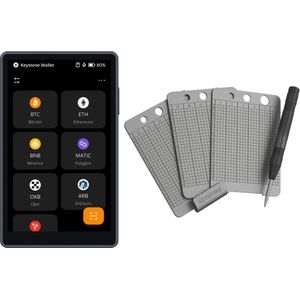 Keystone 3 Pro + Keystone Tablet Punch - Voordeelbundel - Hardware Wallet + Seed Phrase Protect