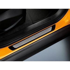 Instaplijsten voor Nissan Micra K14 2016 (5 deurs) - Kras bescherming - Set van 4 - Zwart/metallic