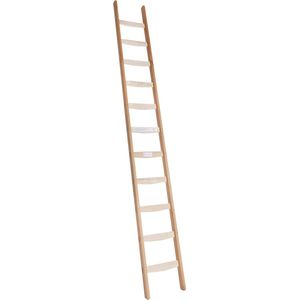 Enkele ladder hout - 23 treden/sporten - Stahoogte 588 cm - Houten trap