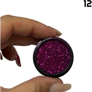 Glitters 15ml kleur 12 - Veel glitters - Nailart glitters - Losse glitters - Nails - Nagelstyliste - Acrylpoeder - Polygel - UV gel - Glitters mengen - Nagelsalon