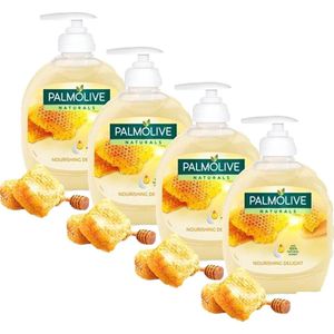 Palmolive Melk & Honing Handzeep Pomp - Voordeelverpakking 4 x 300 ml