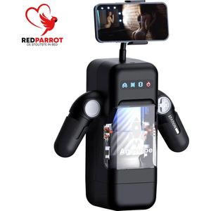 Automatische Masturbator Robot Cup PREMIUM | Verwarming | Warm | Telefoonhouder | Handvaten | Verwarmd | Vibratie | Telefoon | Pijpmachine | Thrusting |