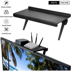 TV Monitor standaard - Opbergrek - Opslagplank - Organizer - TV Monitor Plank – 11cm (L) x 16,4cm (B)