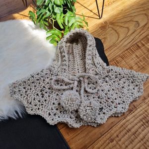 Happy Bebie | Baby | Newborn | Poncho | Gehaakt | Handmade