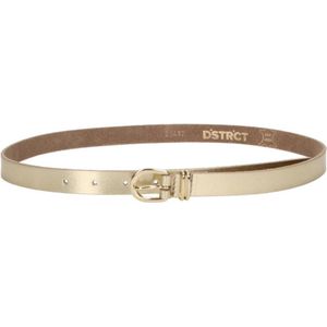 DSTRCT Dames Riem - Leer - 2 cm Breed - 95 cm Lang - Goud