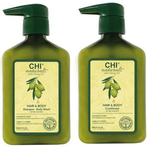 CHI - Olive Organics - Haar en Body Duo - 2x340ml - Shampoo en Conditioner