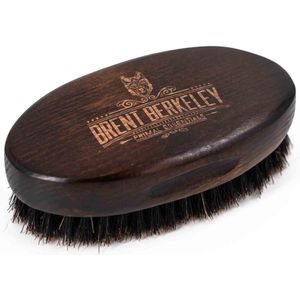 Brent Berkeley - Baardborstel voor Mannen - Kam van Natuurlijk Zwijnenhaar & Beukenhout - Baardverzorging & styling - Baardolie - Plasticvrij