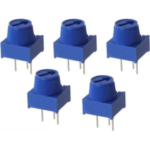 Weerstand regelbaar 1K Ohm 3386P Trimpot Trimmer Potentiometer met knop 5-stuks