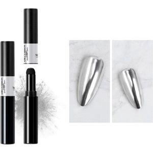 Chrome poeder pen - TA01 - Nailart - Chrome nails - Nagels - Nagelverzorging - Nagelstyliste - Chrome nail - Chrome nagel poeder in een pen - Chrome nail art - Holografische poeder - 1 stuk - Spiegel nagels