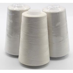 OVERLOCK Garen 2700 Meter PER BOBIJN – 4 st (4*2700 Meter), Kleur ECRU 201 - TOTAAL 10800 Meter