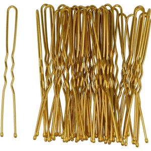 Haarsoires Styling Tool Haardotspelden – 5 cm – Metalen Haarpinnen – Goud – Set van 40 - Knotspelden voor Opsteekkapsels & Knot - Opsteekspelden - Sierpinnen voor Opsteekkapsels - Hair Pins