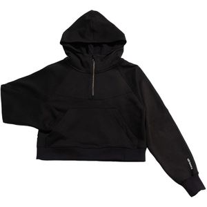 Athleezy - Balance - Cropped Zipper Hoodie - Groen - Katoen