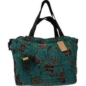 Mycha Ibiza - strandtas - weekendtas - shopper - handtas - rits - clutch - katoen – MYC220042