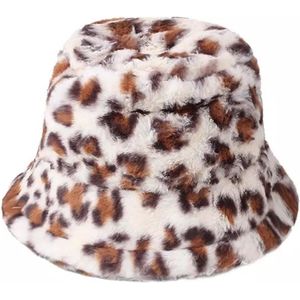 Winter Bucket Hat Luipaard design